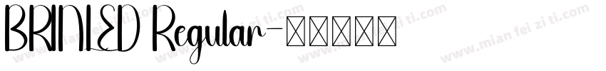 BRINLED Regular字体转换